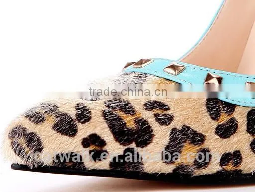 Leopard & Crystal sexy women high heel shoes 2015 High quality lady high heel shoes Fashion office lady high heel shoes