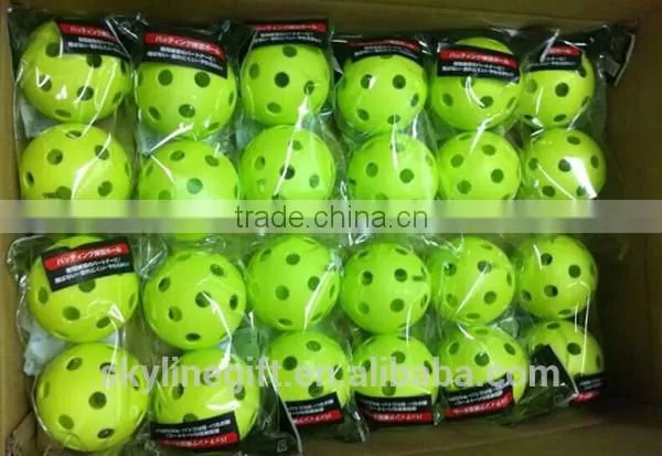 Colorful sports OEM wiffle ball, plastic wiffle ball for sale