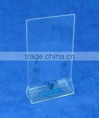 Price and Menu acrylic holder
