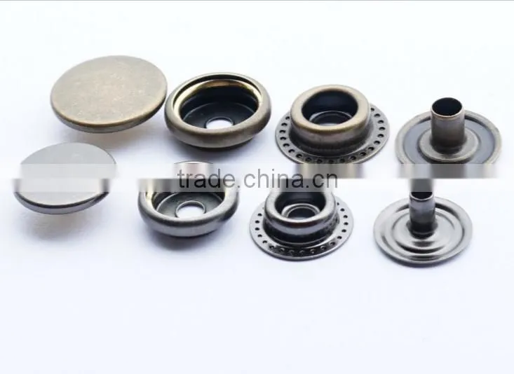 Sedex Audited Factory 2 Pillar Metal Popper Press Snap Studs Button