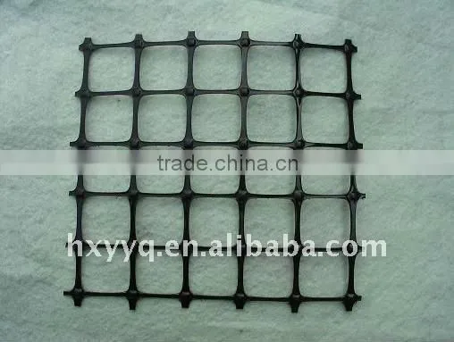 two-directional draw and extend plastic geogrid