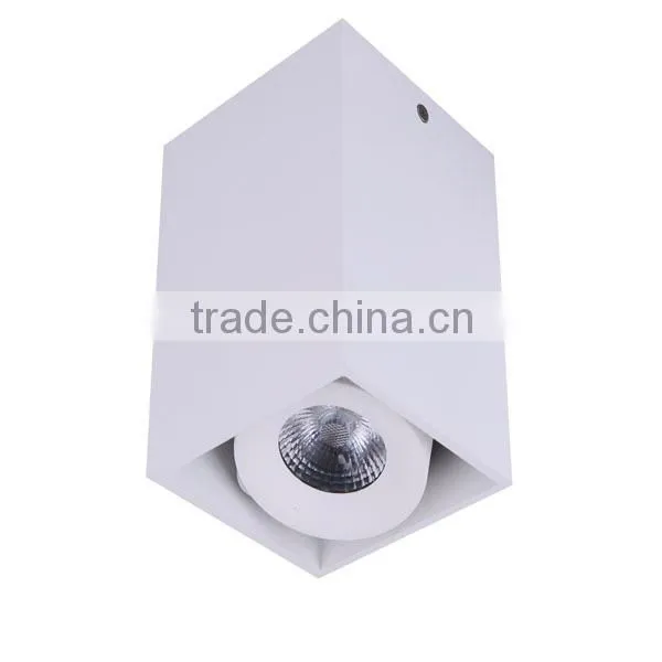 dimmable High Quality COB adjustable 10w high bright surface mounted led ceiling lights
