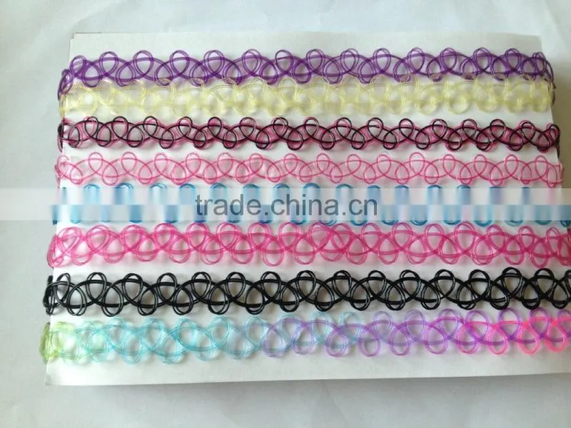 Best seller black plastic handmade simple style choker necklace