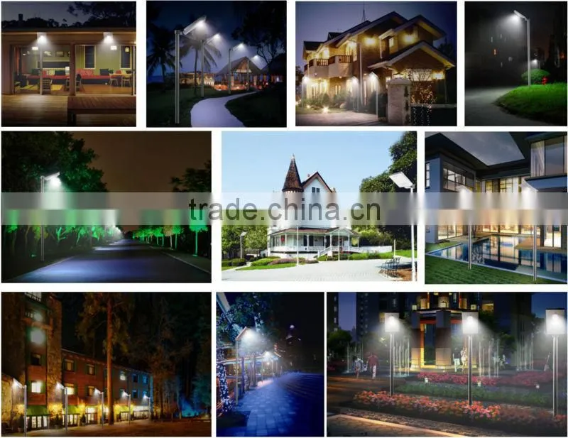 CE certificated 15W to 100W integrated all in one solar street light with sensor