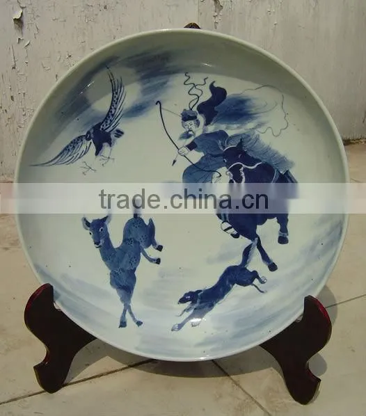Chinese antique Blue and White Porcelain Dish
