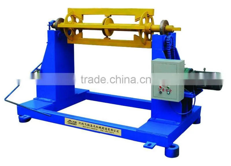 Wheels equipped sheet metal decoiler/mandrel un-coiler