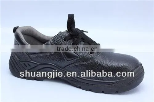 PU injection sole safety shoes steel top cap steel plate work shoes 9017