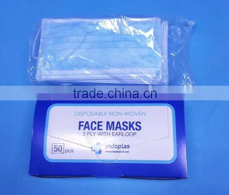 Non woven Disposable Face Mask / Surgical Face Mask (Ear-loop or Tie-On)