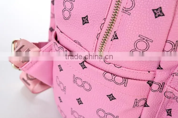 Factory Direct Sale Custom women Washed PU Leather school bag Vintage Washed Backpack