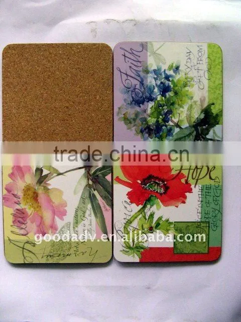 Cheap promotional eco-friendly good quality clear glass drink coasters