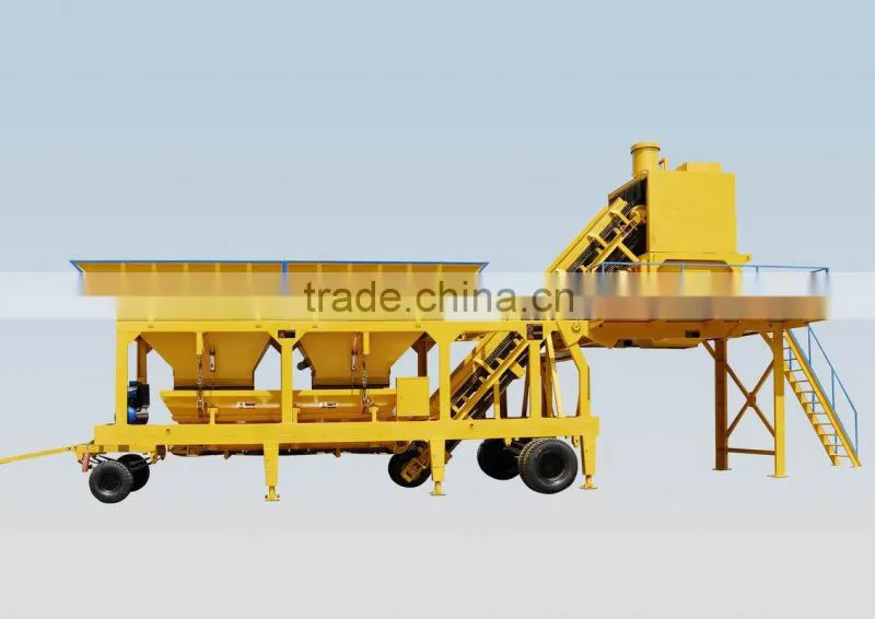 YHZS series Mobile Concrete batching Plant with CE ISO9001 hot sale on market