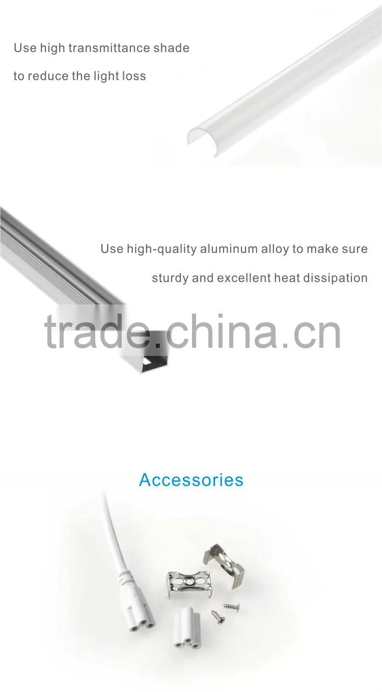 Energy saving 1200mm 18W Green Environment protecting Modern appearance New T5 LED Fitting No dark area when connect together