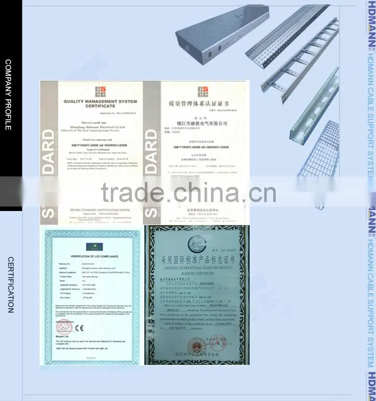 Powder coated galvanized steel trunking