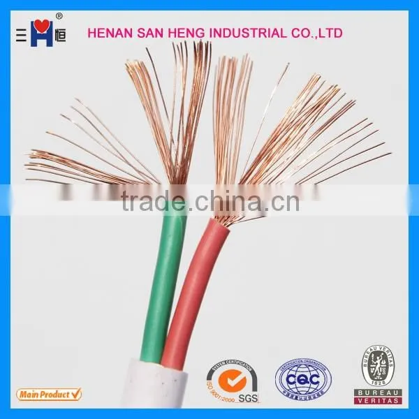 BVVB/RVVB flat PVC insulated electrical housing wire