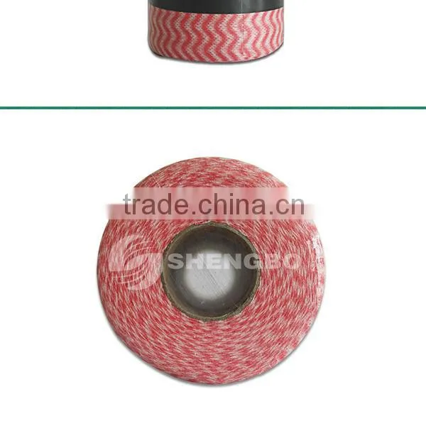 Red Nonwoven Textile Fabric