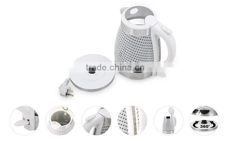 Colorful Ceramic Rose Flower Electric Kettle