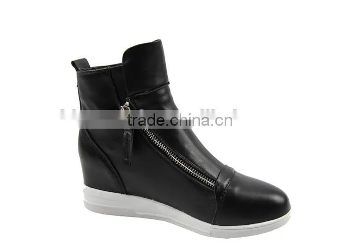 2015 fashion winter flat shoes for woman China Manufacturer PU