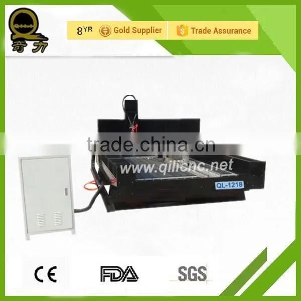 QL-1218 Made in China factory price cnc marble stone cutting machine/wheel polishing machine