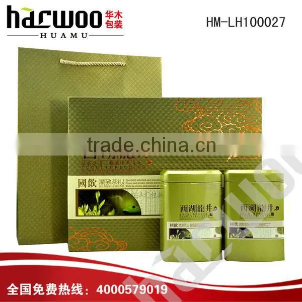 For a gift sending green tea package with a bag packing