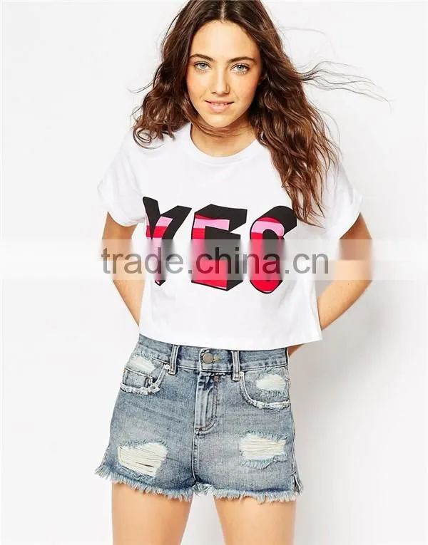 2016 hot white t-shirt cotton t-shirt women t shirts