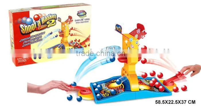 Plastic basketball game machine with light and music