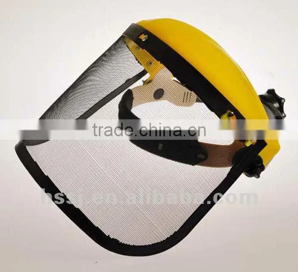 2016 protective headgear with wire mesh face shield face protection helmet face mask