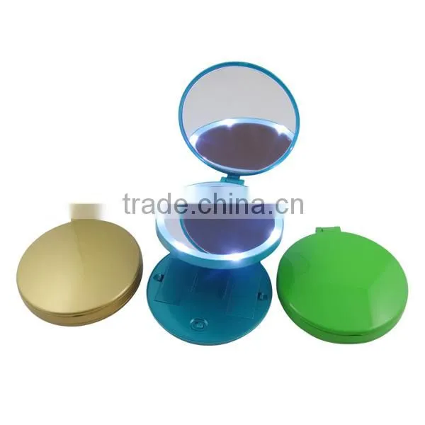 18 years mirror factory wholesale led light decorative compact mirror