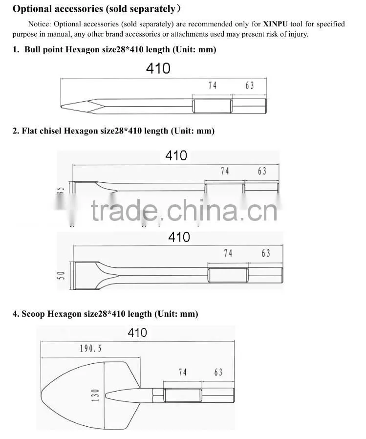 2000W demolition hammer China manufacturer