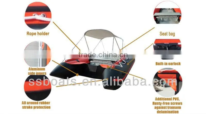 4.2M hypalon inflatable boat rubber dinghy