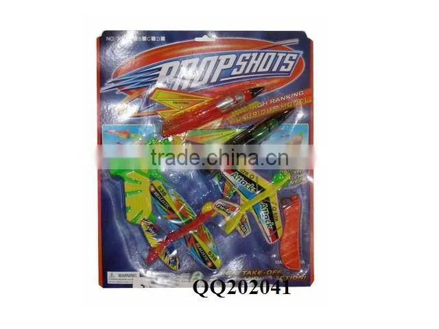 Plastic fun shooting plane toy