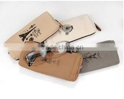 Paris Memories Pastorable Canvas Pen Pencil Stationery Pouch Bag Case