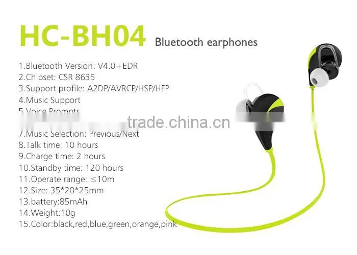 high quality mobile phone mini wireless earphone