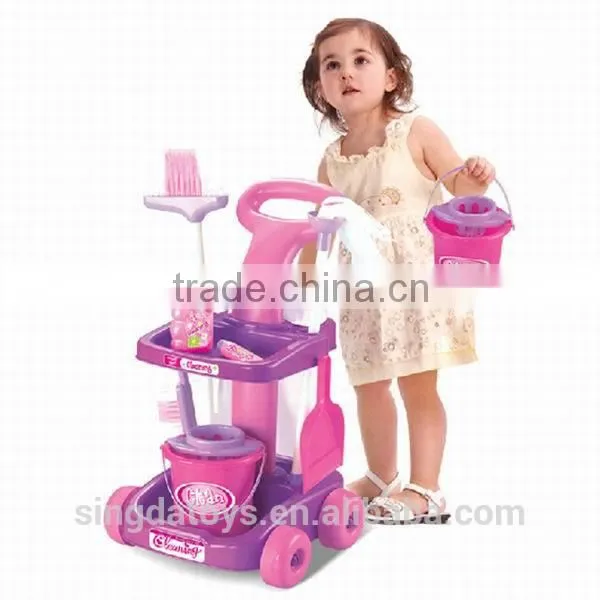 Hot Selling Kids Cleaning Set With Trolley