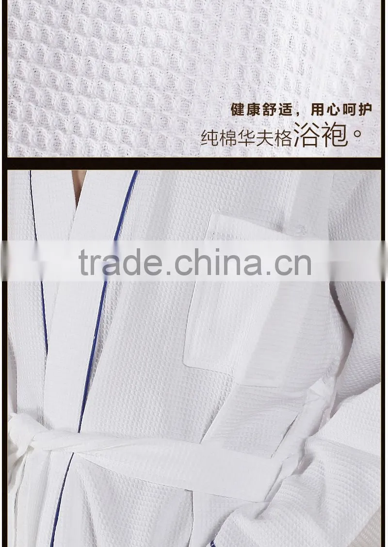 Eco-friendly wholesale cotton pattern bathrobe family bath robe set