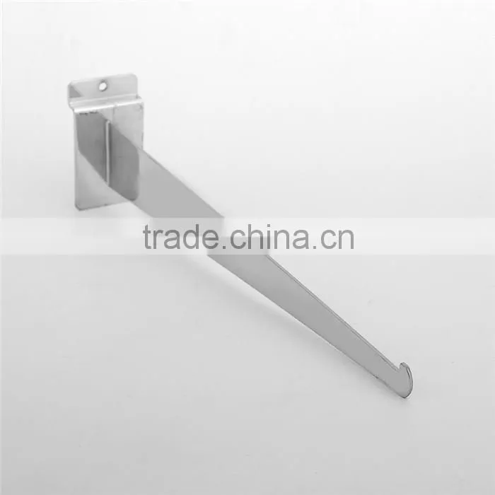 Retail Chrome Metal Beaded Hooks Slatwall Hanging Hooks