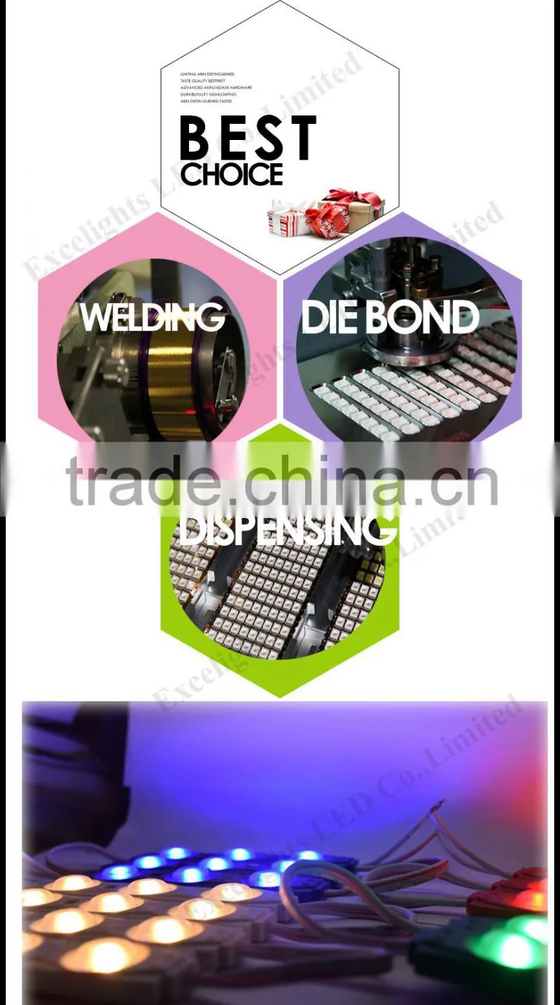 Christmas decoration lights 12V DC ce rohs SMD5050 LED Module with lens