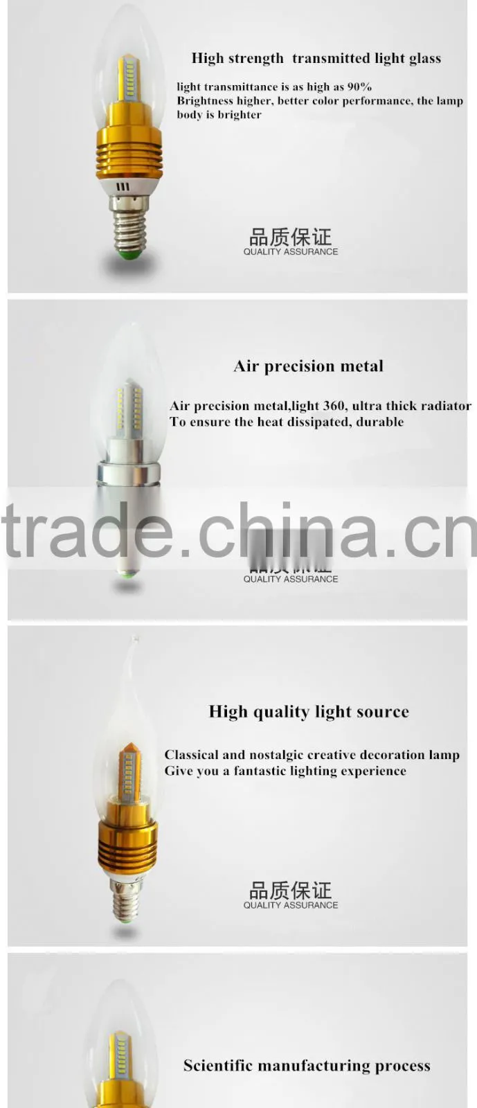 Energy Saving 5W E14 LED Candle light led bulb