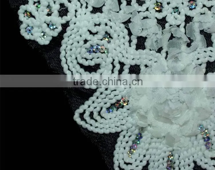 Chiffon Embroidery Crochet Guipure Lace Collar