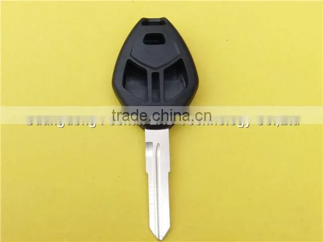 Replacement 2+1 Buttons No Logo Uncut Right Groove Blade Keyless Remote Housing Fob Key Case Shell Mistubishi Car Key