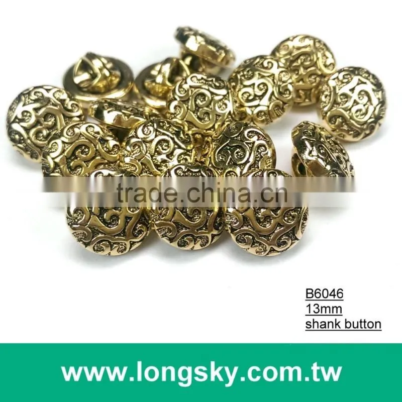 (#B6047/13mm) 20L curve stripes small shank buttons for stylish bag decoration