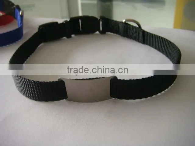personalized dog training pet collar with ID tag