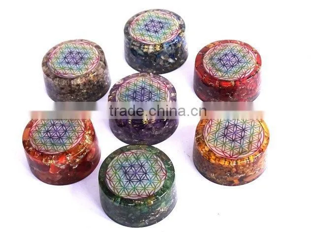 Wholesale Orgone Tower Buster Chakra Set : Flower Of Life