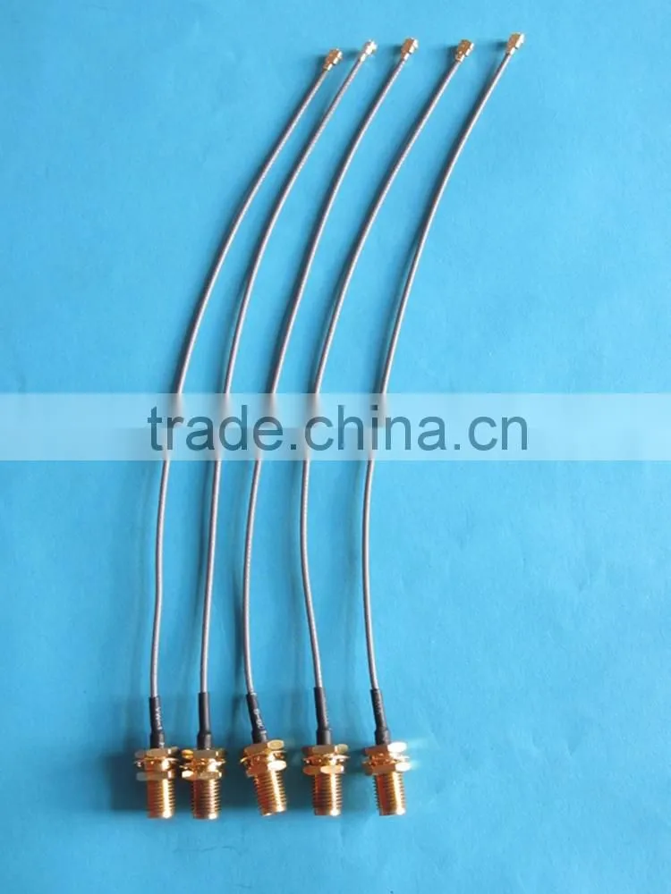ISO9001:2008 50 ohm Cable Pigtail Antenna Cable , RF Pigtail Cable