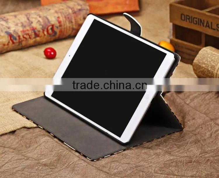 Leopard print leather case for ipad air, for ipad air case