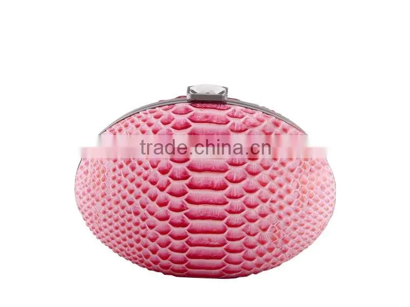 EV3048 Red snake skin box hard shell clutch bags for fashion womens evening bag