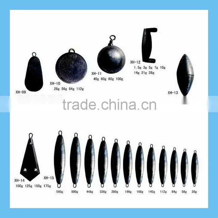 Best sell lead lure&fishing Sinker&XH-01 TO XH-08