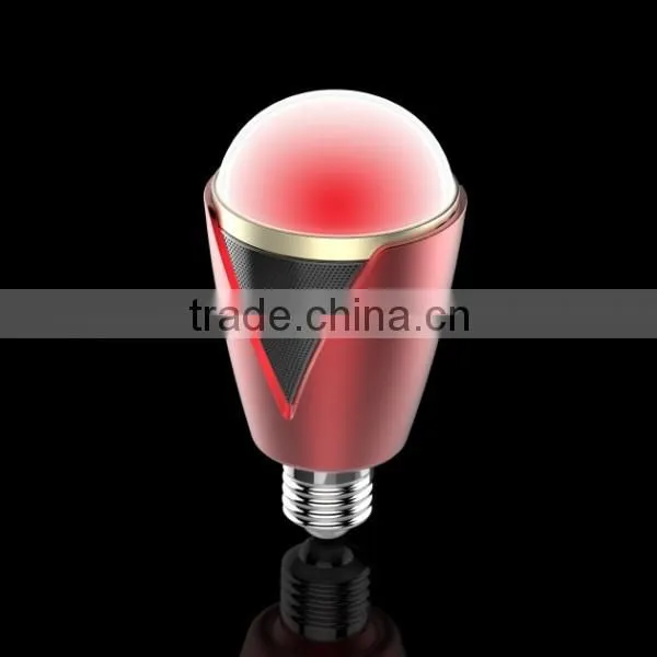 Hot smart bluetooth led speaker bulb with cell phone control