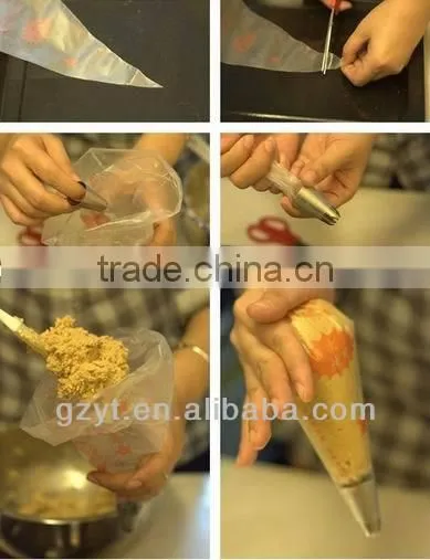 Disposable pastry piping bag icing bag