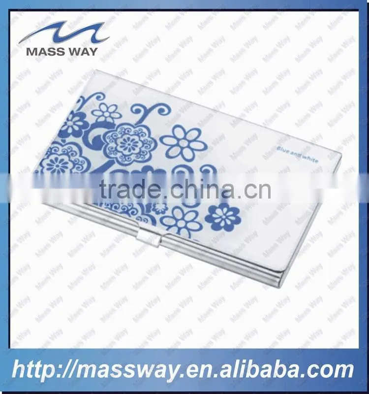 fashion epoxy doming ID metal aluminum business name card case