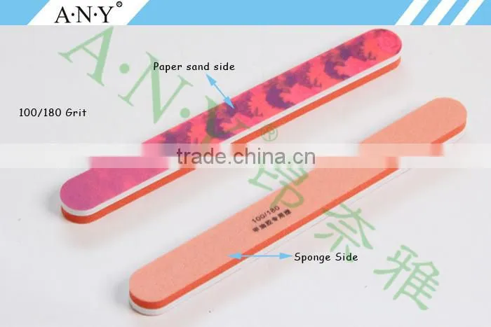Professional Nail Care Tools Sponge Colour Nail File Emery Sand